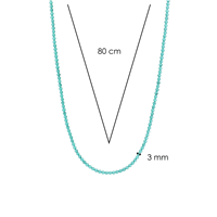 Collana Ti Sento Milano Donna in Turchese 3962TQ/80 - 3962TQ/80